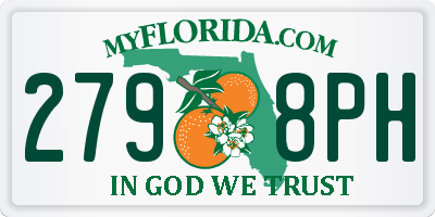 FL license plate 2798PH