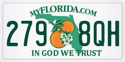 FL license plate 2798QH