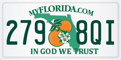 FL license plate 2798QI