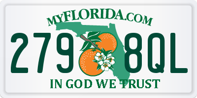 FL license plate 2798QL