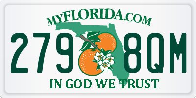 FL license plate 2798QM