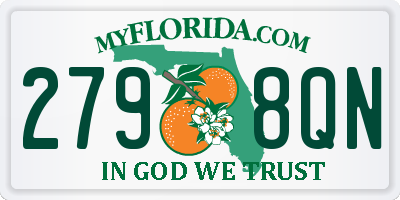 FL license plate 2798QN