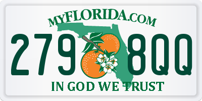 FL license plate 2798QQ