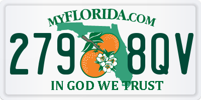 FL license plate 2798QV