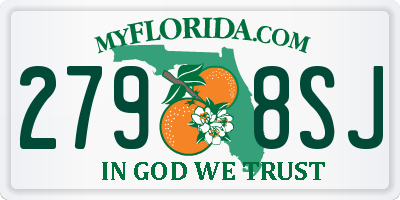 FL license plate 2798SJ