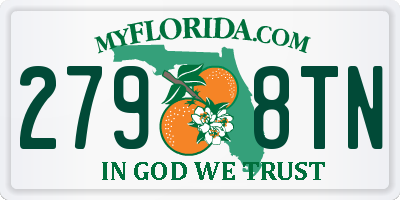 FL license plate 2798TN