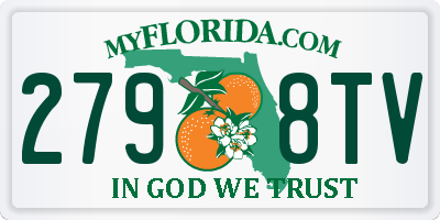FL license plate 2798TV