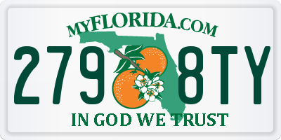 FL license plate 2798TY