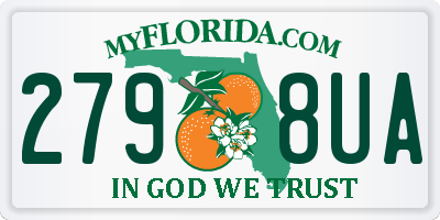 FL license plate 2798UA