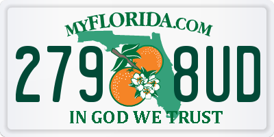 FL license plate 2798UD