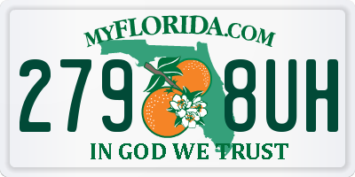 FL license plate 2798UH