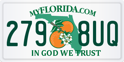 FL license plate 2798UQ