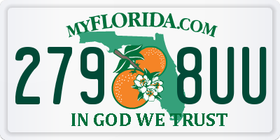FL license plate 2798UU