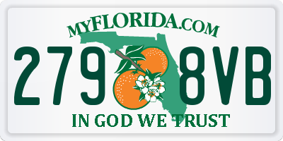 FL license plate 2798VB