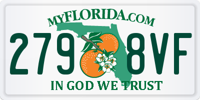 FL license plate 2798VF