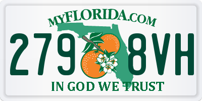 FL license plate 2798VH