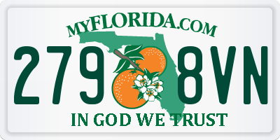FL license plate 2798VN
