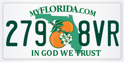 FL license plate 2798VR