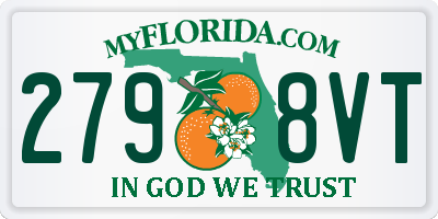 FL license plate 2798VT