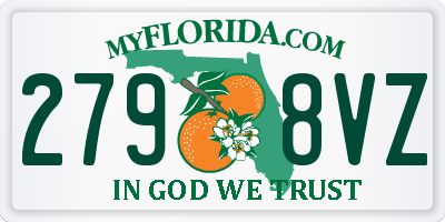 FL license plate 2798VZ