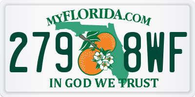 FL license plate 2798WF