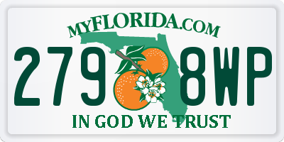 FL license plate 2798WP