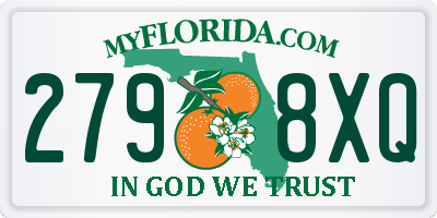 FL license plate 2798XQ
