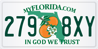 FL license plate 2798XY