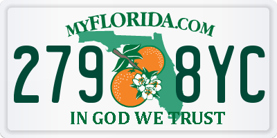 FL license plate 2798YC