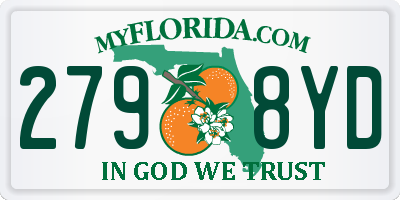 FL license plate 2798YD