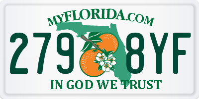 FL license plate 2798YF