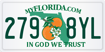 FL license plate 2798YL