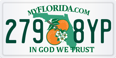 FL license plate 2798YP