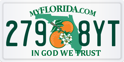 FL license plate 2798YT