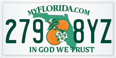 FL license plate 2798YZ