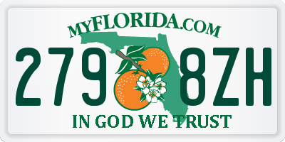 FL license plate 2798ZH