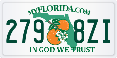 FL license plate 2798ZI