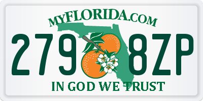 FL license plate 2798ZP