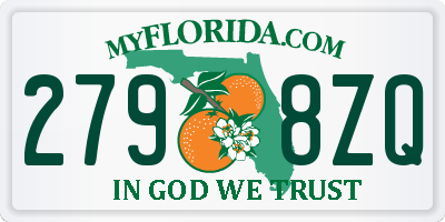 FL license plate 2798ZQ