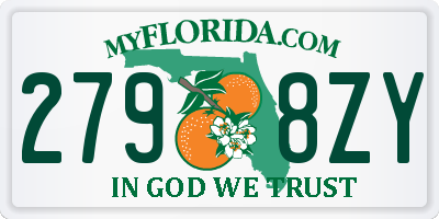 FL license plate 2798ZY