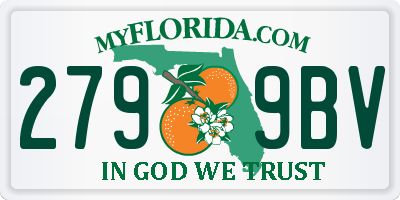 FL license plate 2799BV