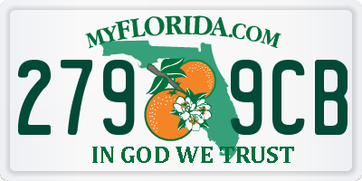 FL license plate 2799CB