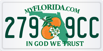 FL license plate 2799CC