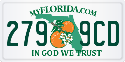 FL license plate 2799CD