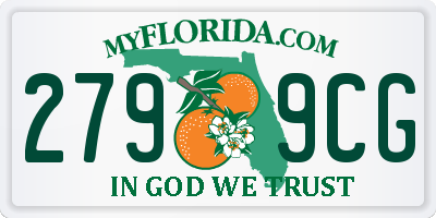 FL license plate 2799CG