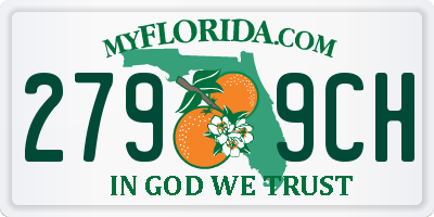 FL license plate 2799CH