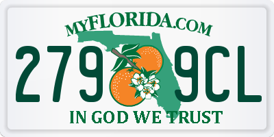 FL license plate 2799CL