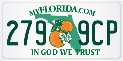 FL license plate 2799CP