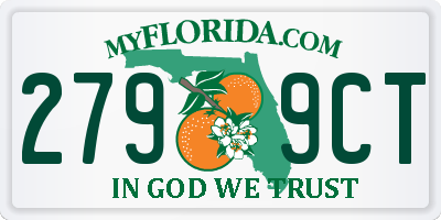FL license plate 2799CT