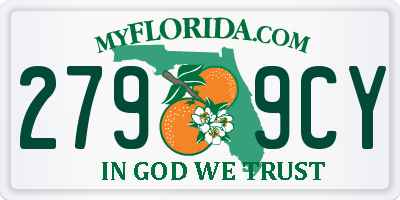 FL license plate 2799CY